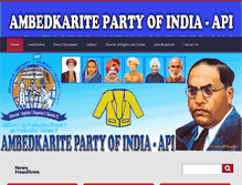 Tablet Screenshot of ambedkaritepartyofindia.org
